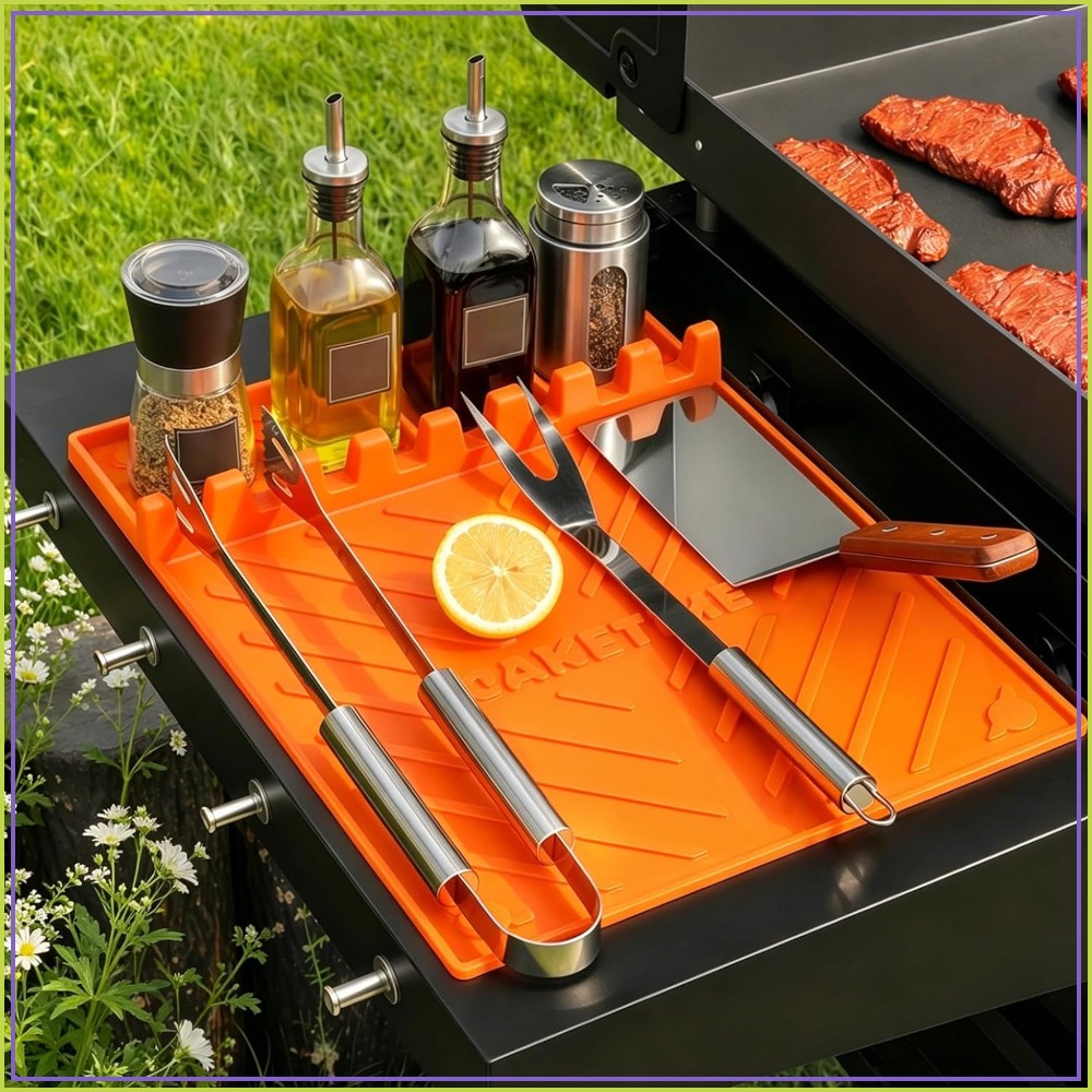 Kitchen Accessories For Baking - Silicone Grill Mats for Blackstone Griddle,
