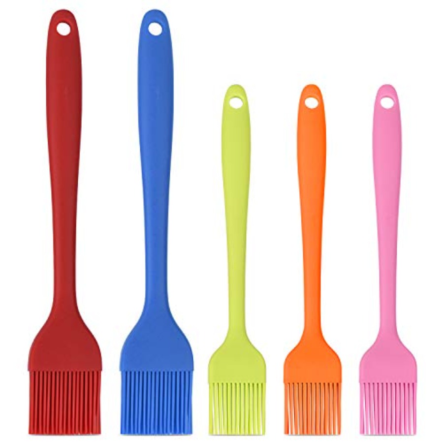 Pastry Brush Silicone - Silicone Basting Pastry Brush Set 5