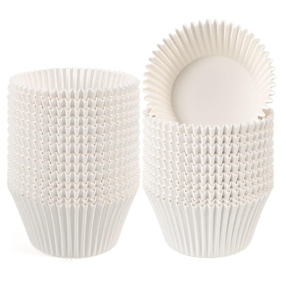Kitchen Baking Sheets - 200pcsWhite Cupcake Liners Non-Stick Baking Cups