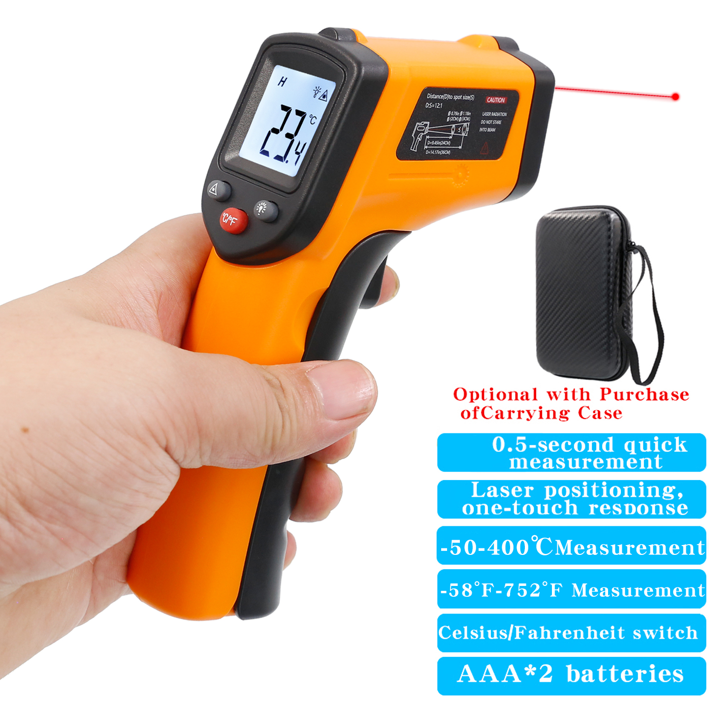 Kitchen Baking Station - Infrared Thermometer Industrial High-Precision Temperature Gun