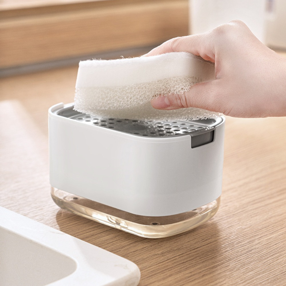 Kitchen Baking Tray Organizer - Manually Press The Soap Dispenser Box