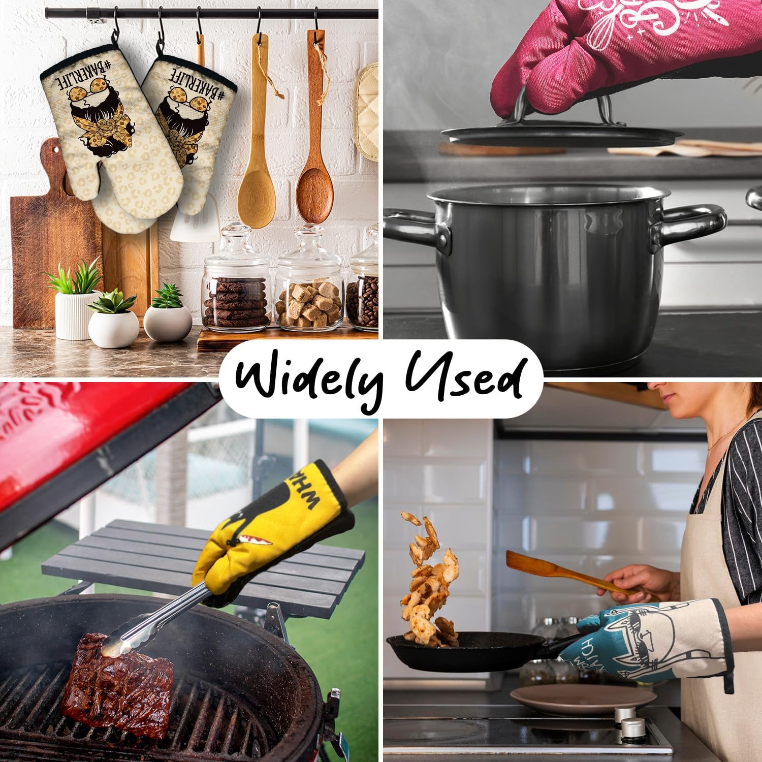 Baker Life Funny Oven Mitts wi - Kitchen And Baking Life ulasan dan harga