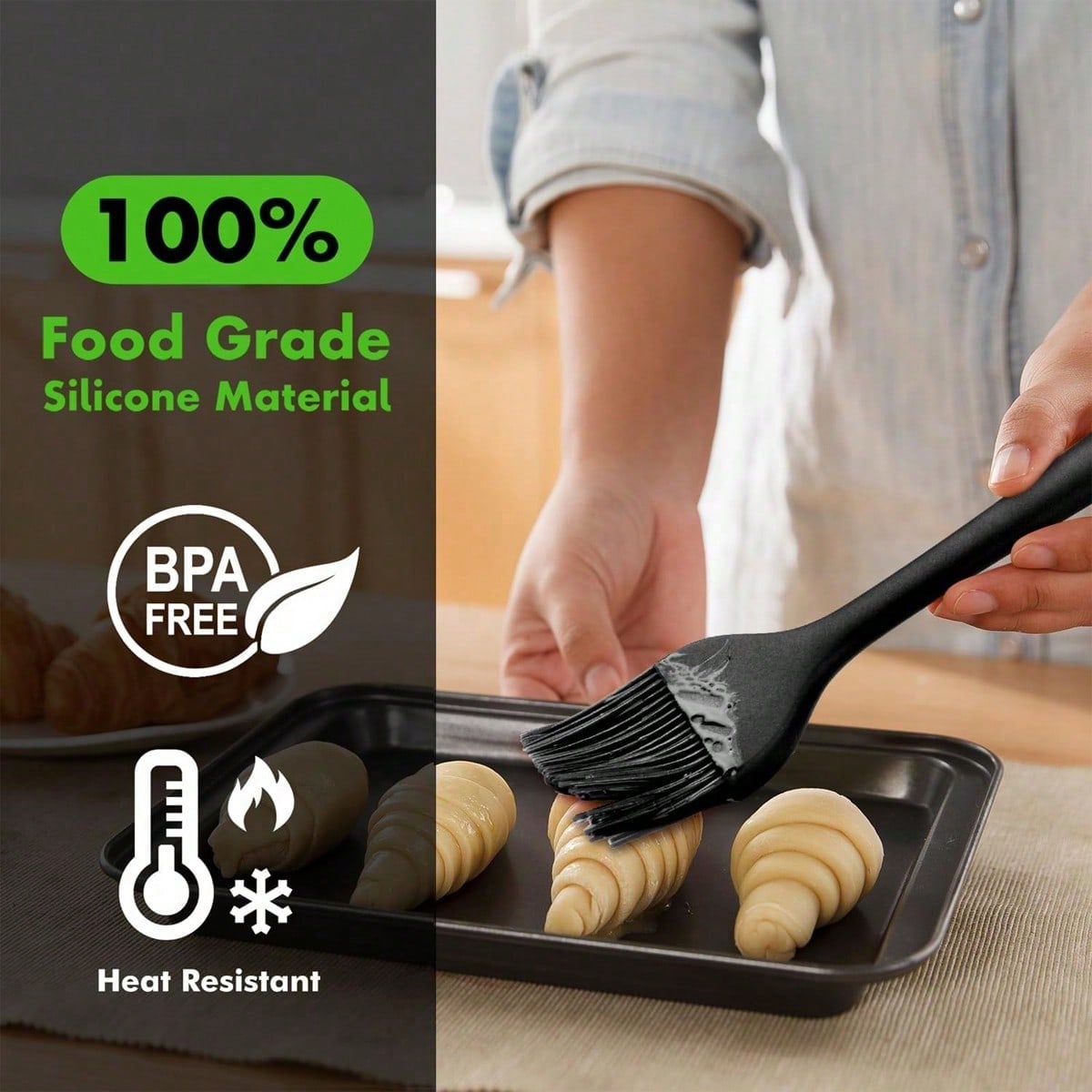 1pc Silicone Baking Brush Heat - Pastry Brush Silicone ulasan dan harga