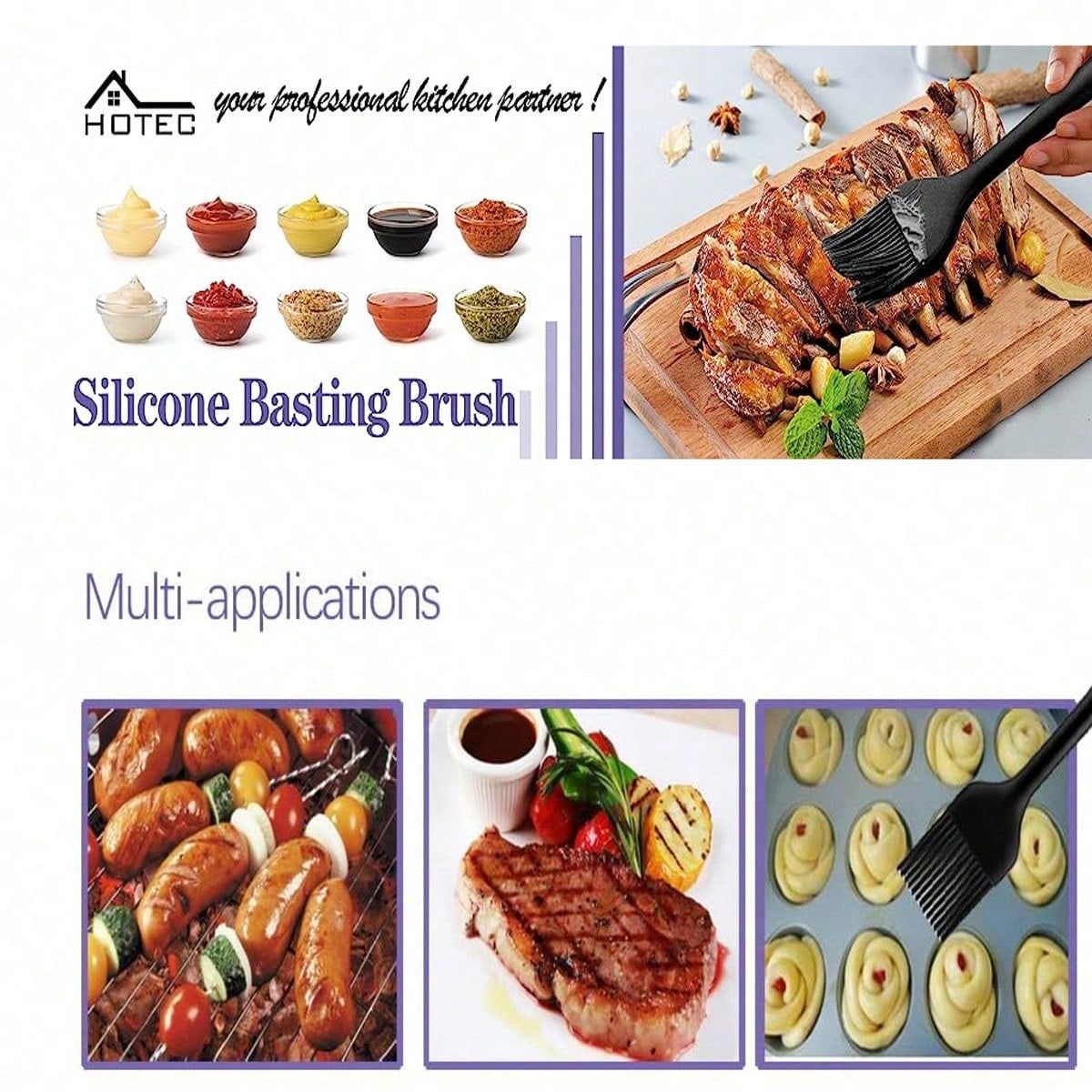 1pc Silicone Baking Brush Heat - Pastry Brush Silicone ulasan dan harga