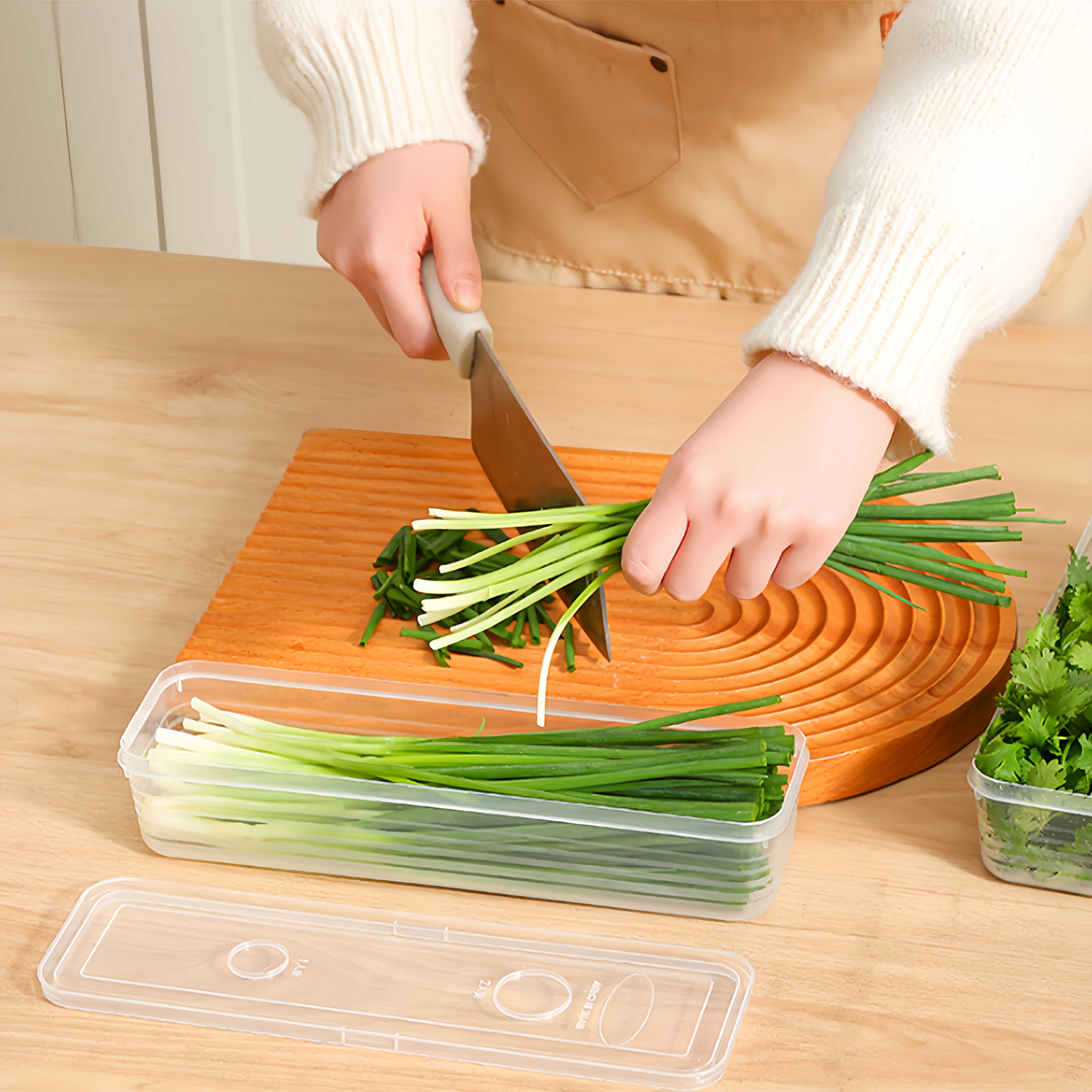 2/4/6pcs Food Vegetable Storag - Kitchen Baking Tray Organizer ulasan dan harga