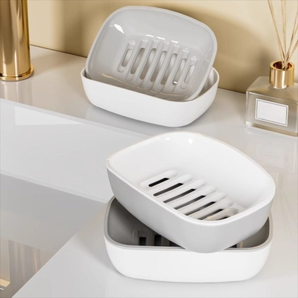 Portable Plastic Soap Dish Non - Kitchen Baking Tray Organizer ulasan dan harga