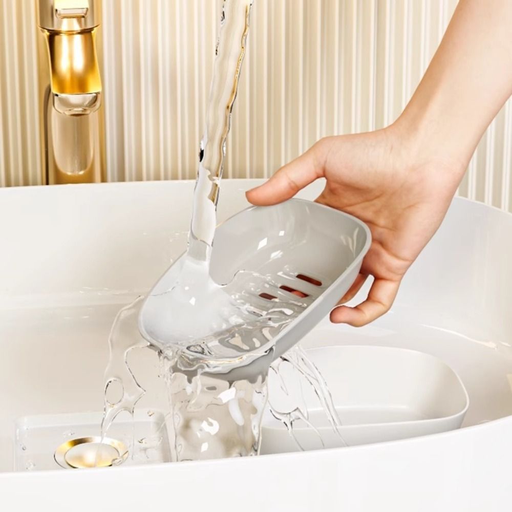 Portable Plastic Soap Dish Non - Kitchen Baking Tray Organizer ulasan dan harga