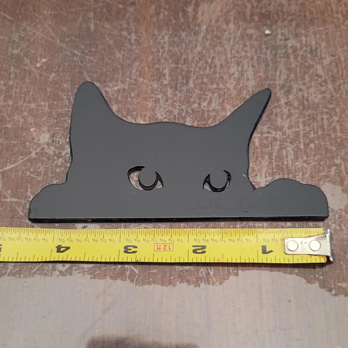 1 Pc Cat Looking Up Door Toppe - Kitchen Up ulasan dan harga