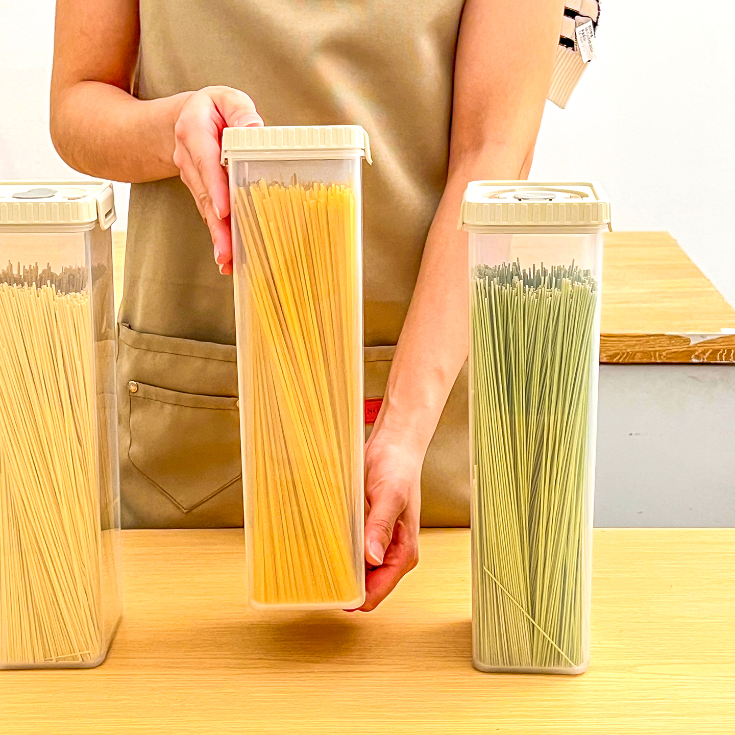 Noodles Sealed Storage Box Wit - Kitchen Baking Tray Organizer ulasan dan harga