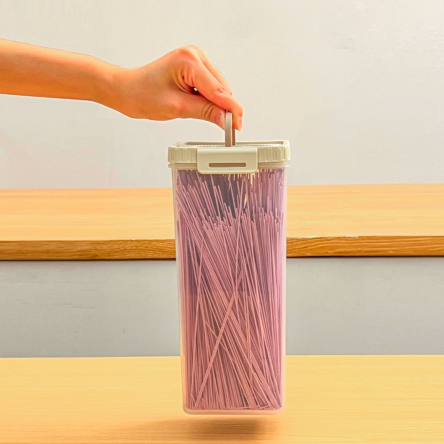 Noodles Sealed Storage Box Wit - Kitchen Baking Tray Organizer ulasan dan harga