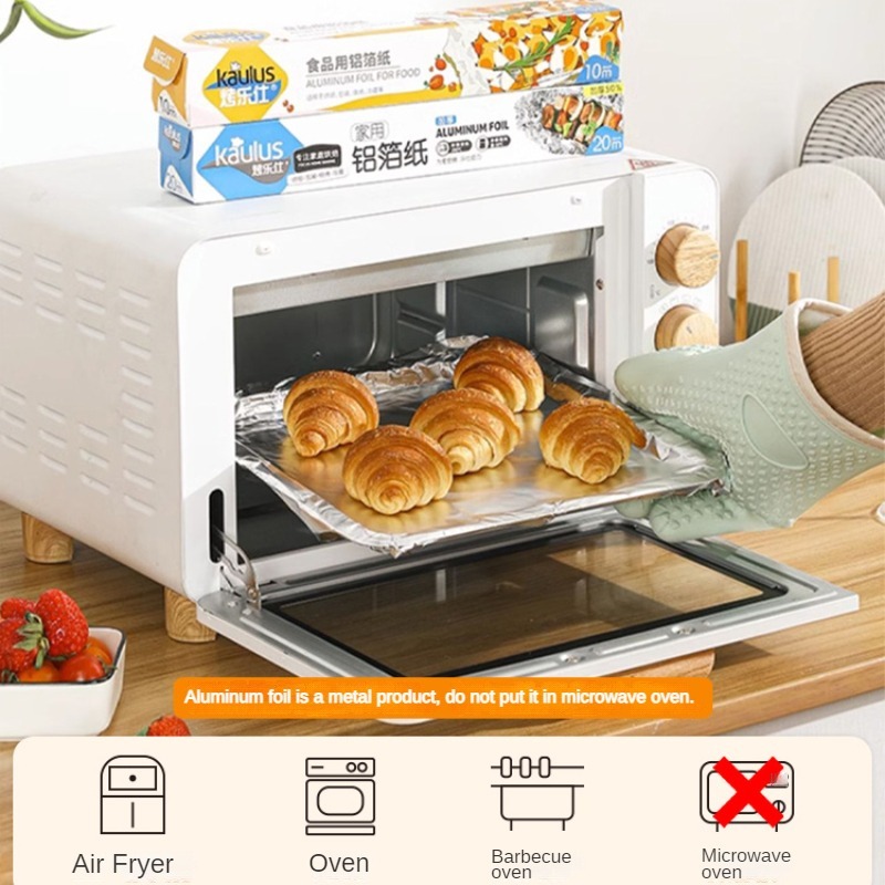 Zackoo 10/20/40M Aluminium Foi - Kitchen Baking Sheets ulasan dan harga