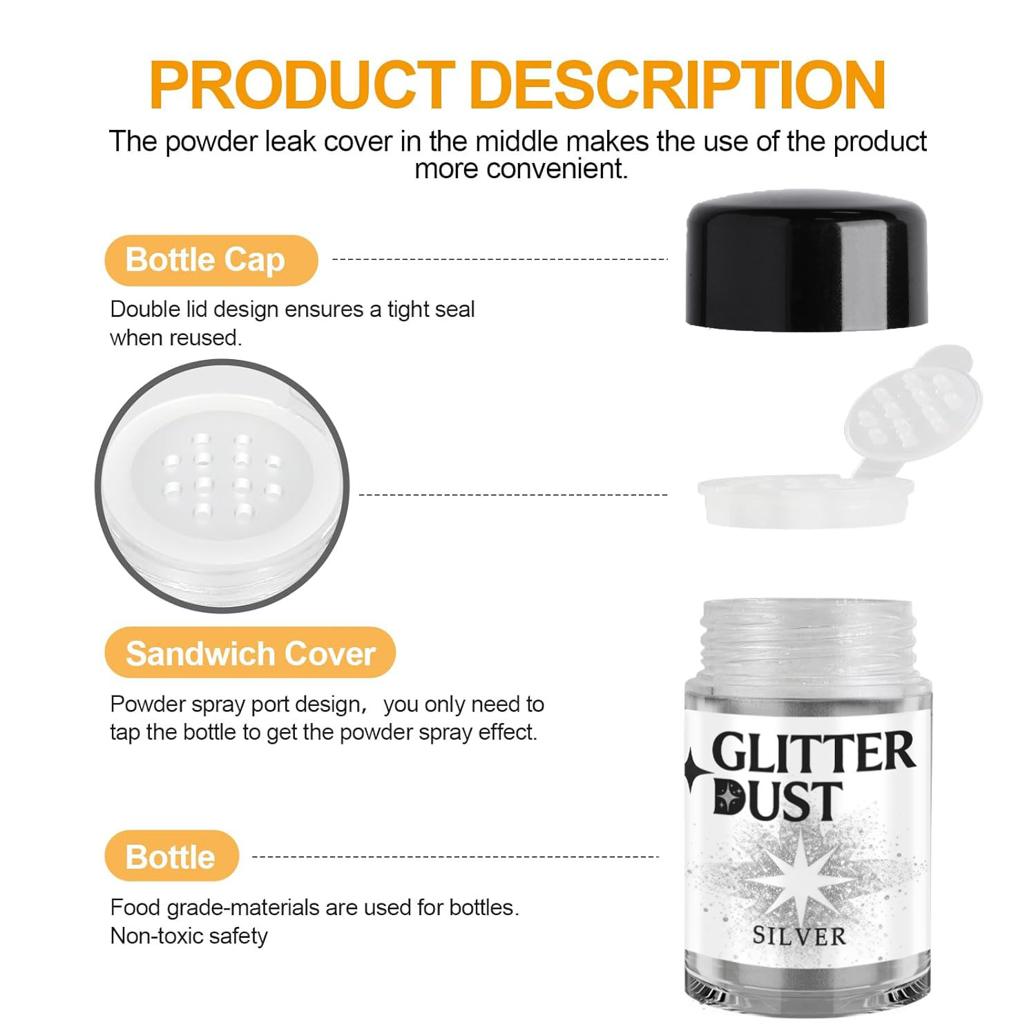 Glitter- Luster Dust Metallic  - Kitchen Tools For Baking ulasan dan harga