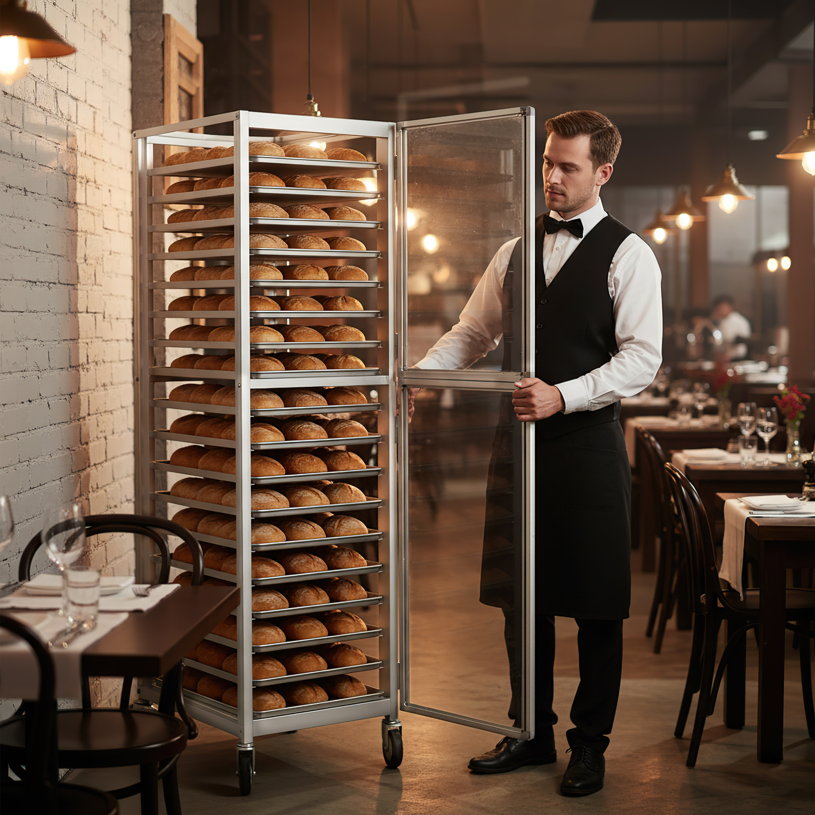 18 Tiers Bun Rack with Wheels  - Kitchen Baking Cart ulasan dan harga