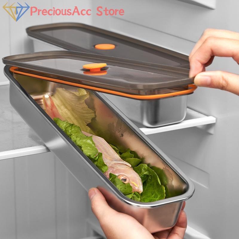201 Stainless Steel Fresh-keep - Kitchen Baking Tray Organizer ulasan dan harga