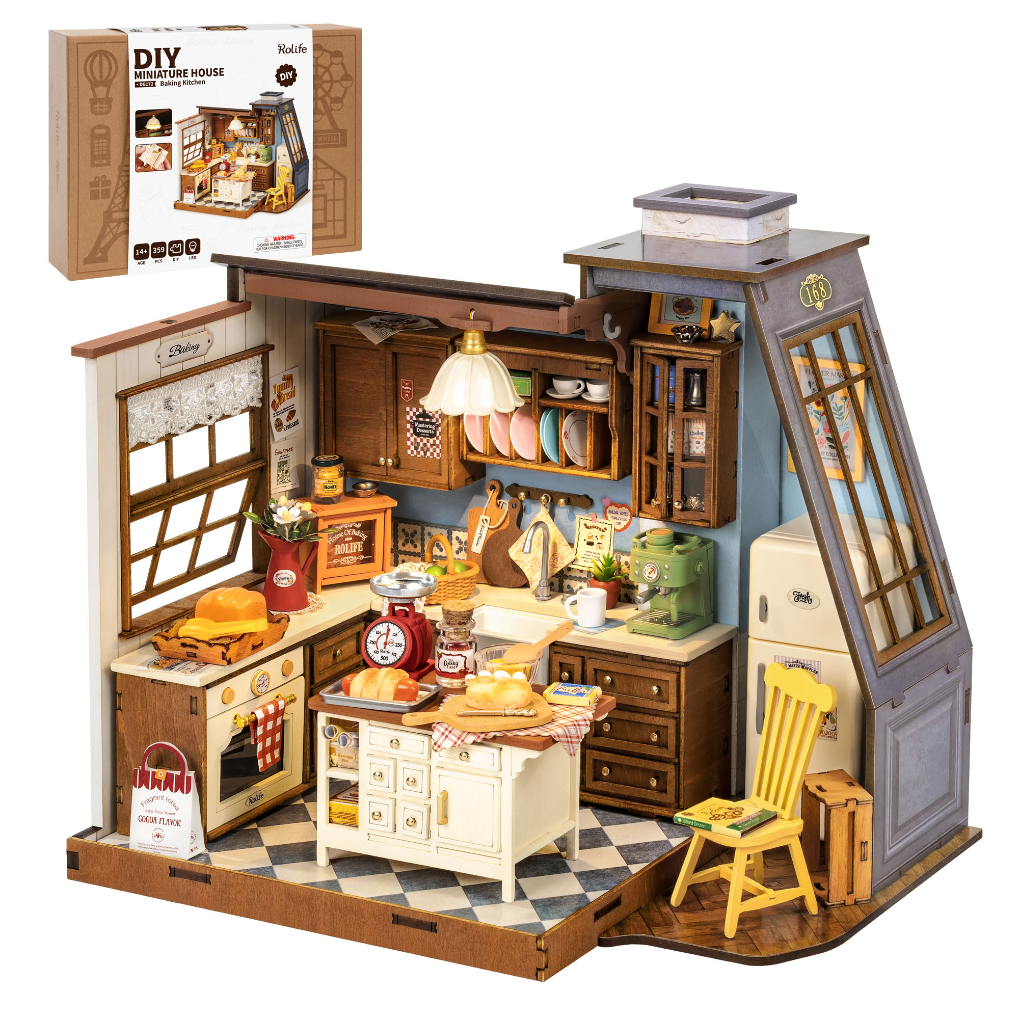 Rolife DIY Miniature House Kit - Baking Kitchen Rolife ulasan dan harga