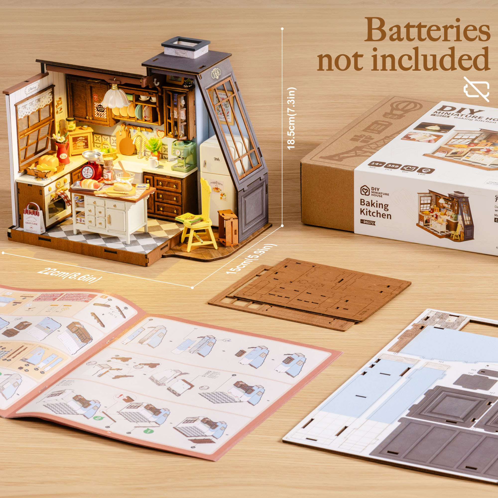 Rolife DIY Miniature House Kit - Baking Kitchen Rolife ulasan dan harga