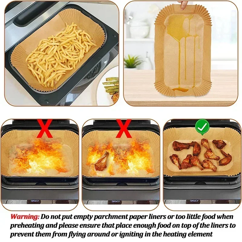 Disposable Air Fryer Paper Non - Kitchen Baking Sheets ulasan dan harga