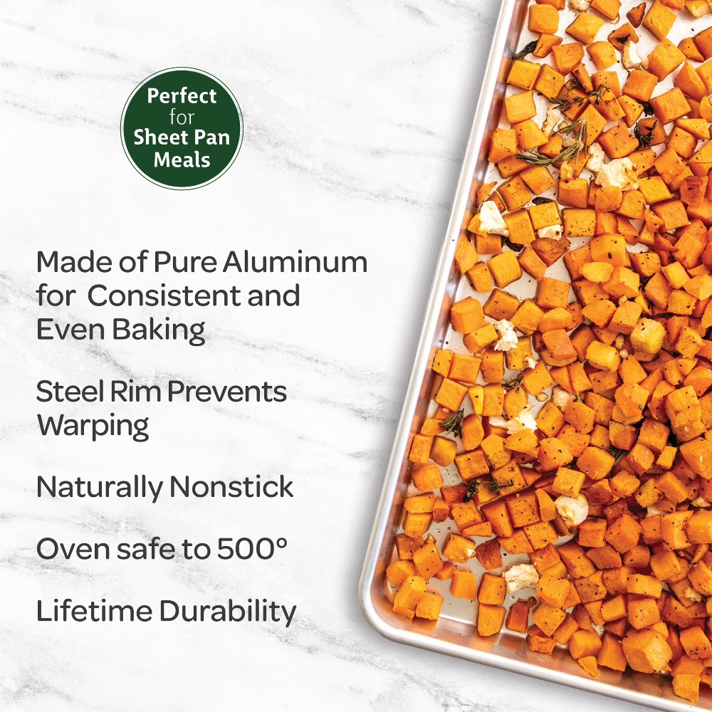 18 x 13 Inch Aluminum Half She - Kitchen Baking Sheets ulasan dan harga