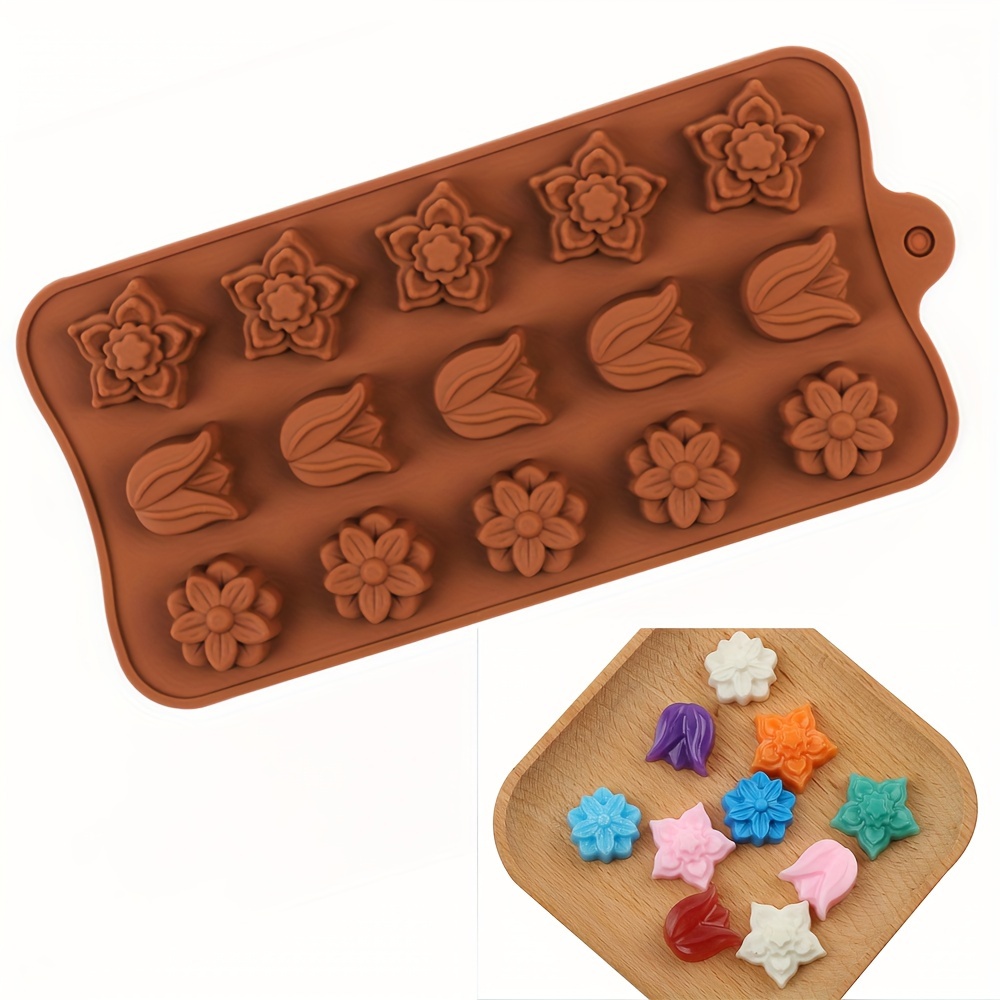 4 Flower-Shaped Chocolate Cand - Kitchen Accessories For Baking ulasan dan harga