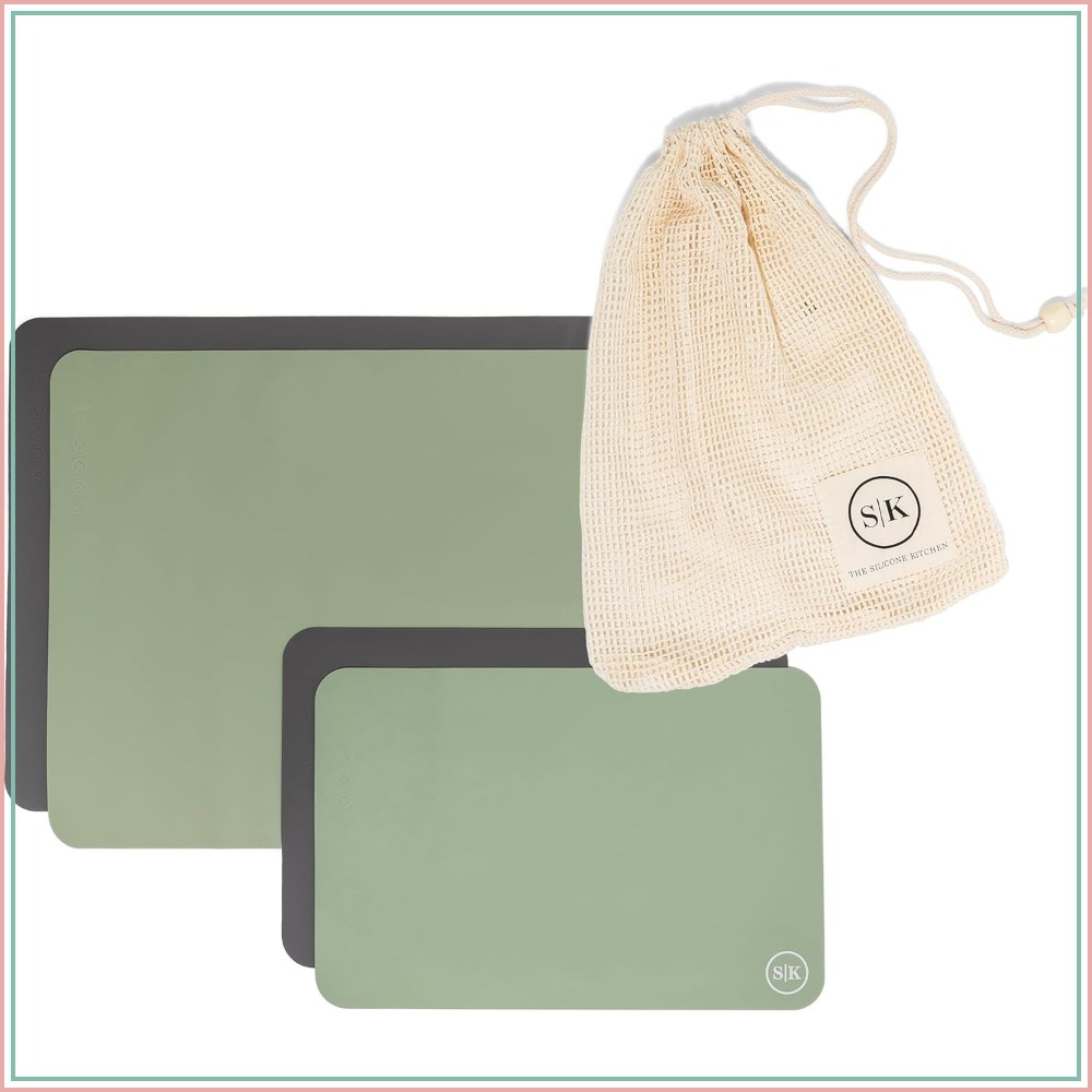 Silicone Baking Mats Set, 2 Ha - Kitchen Baking Sheets ulasan dan harga
