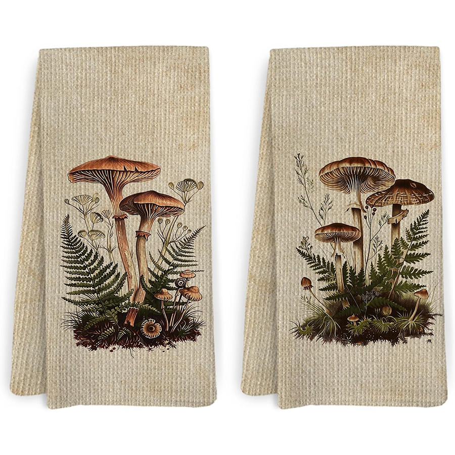 2Pcs, Vintage Mushroom Kitchen - Kitchen And Baking Life ulasan dan harga