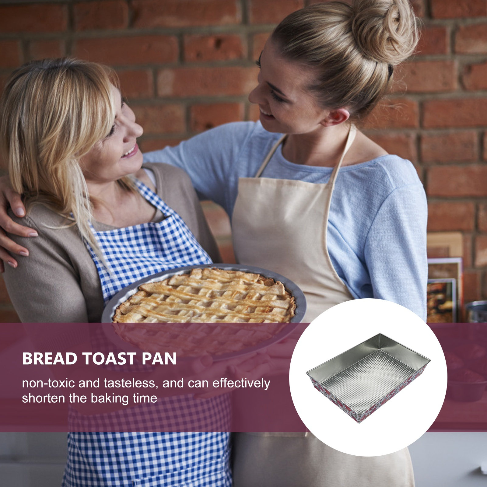 1pc Printed Bread Baking Tray  - Kitchen Bakery ulasan dan harga