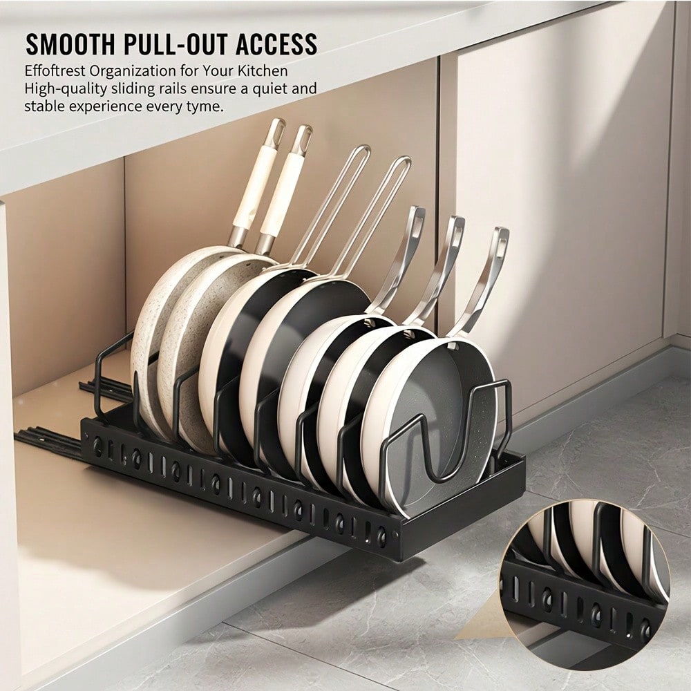 1/2pcs Cabinet Pull-Out Storag - Kitchen Baking Pan Storage ulasan dan harga