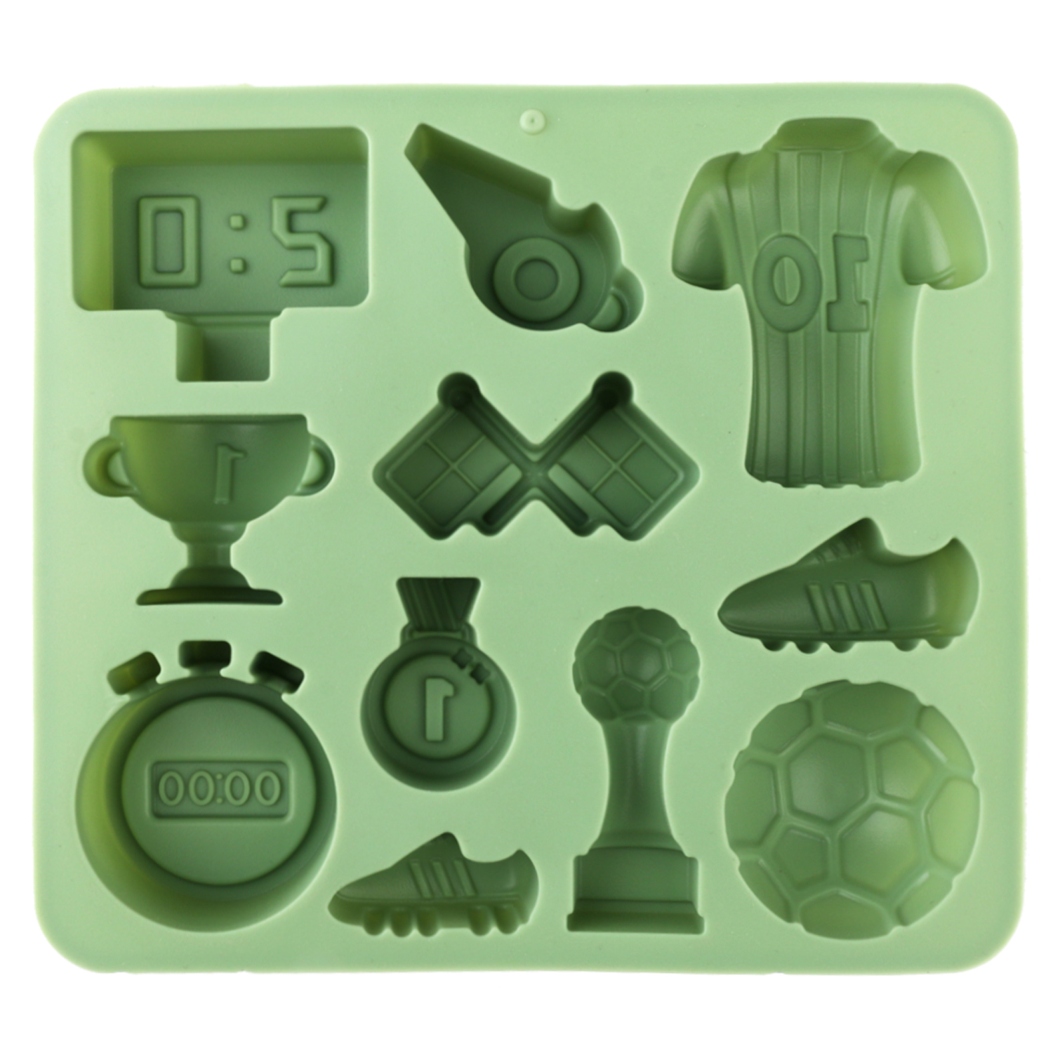 1 Green Football-Themed Silico - Kitchen Accessories For Baking ulasan dan harga