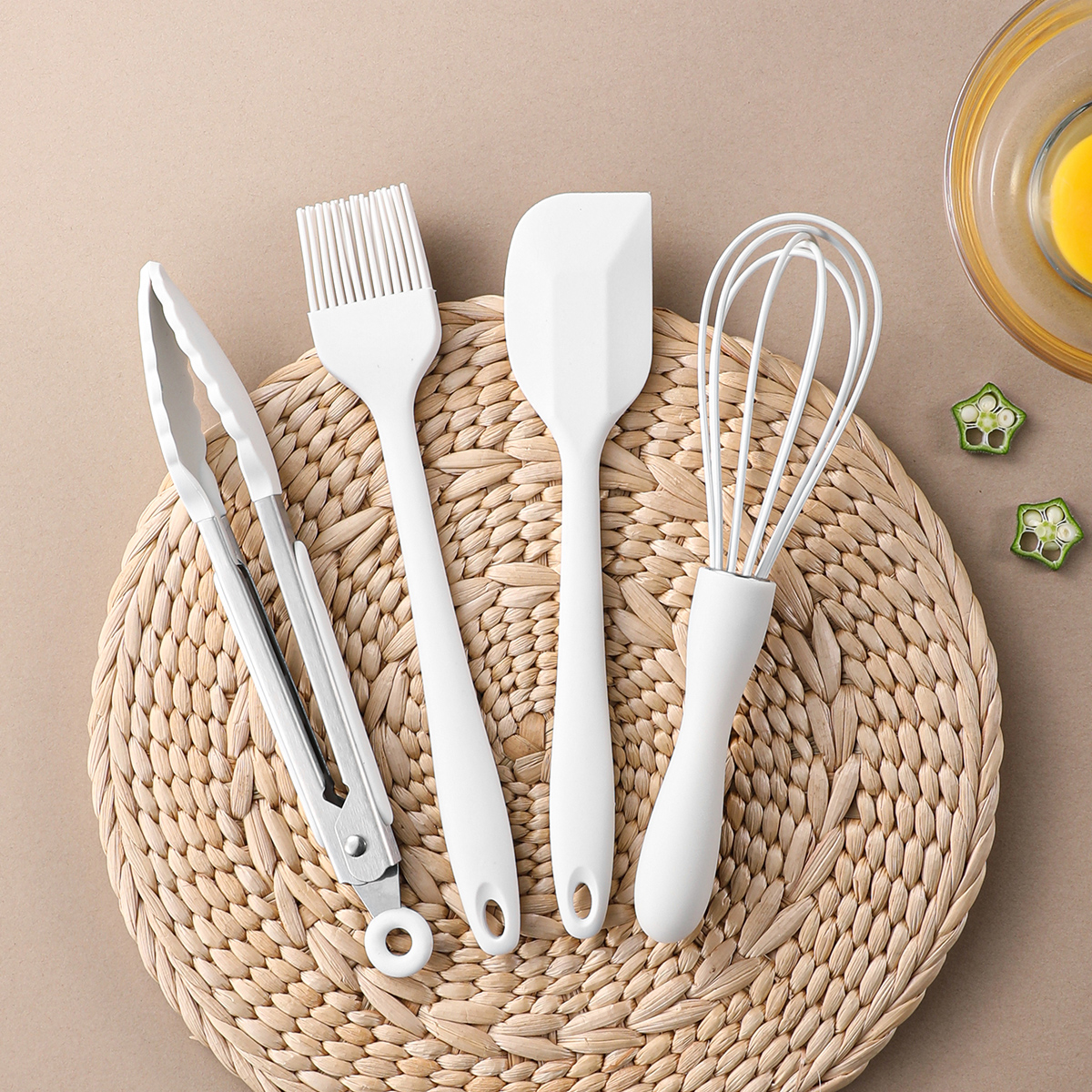 4Pcs/Set Silicone Baking Set C - Pastry Brush Silicone ulasan dan harga