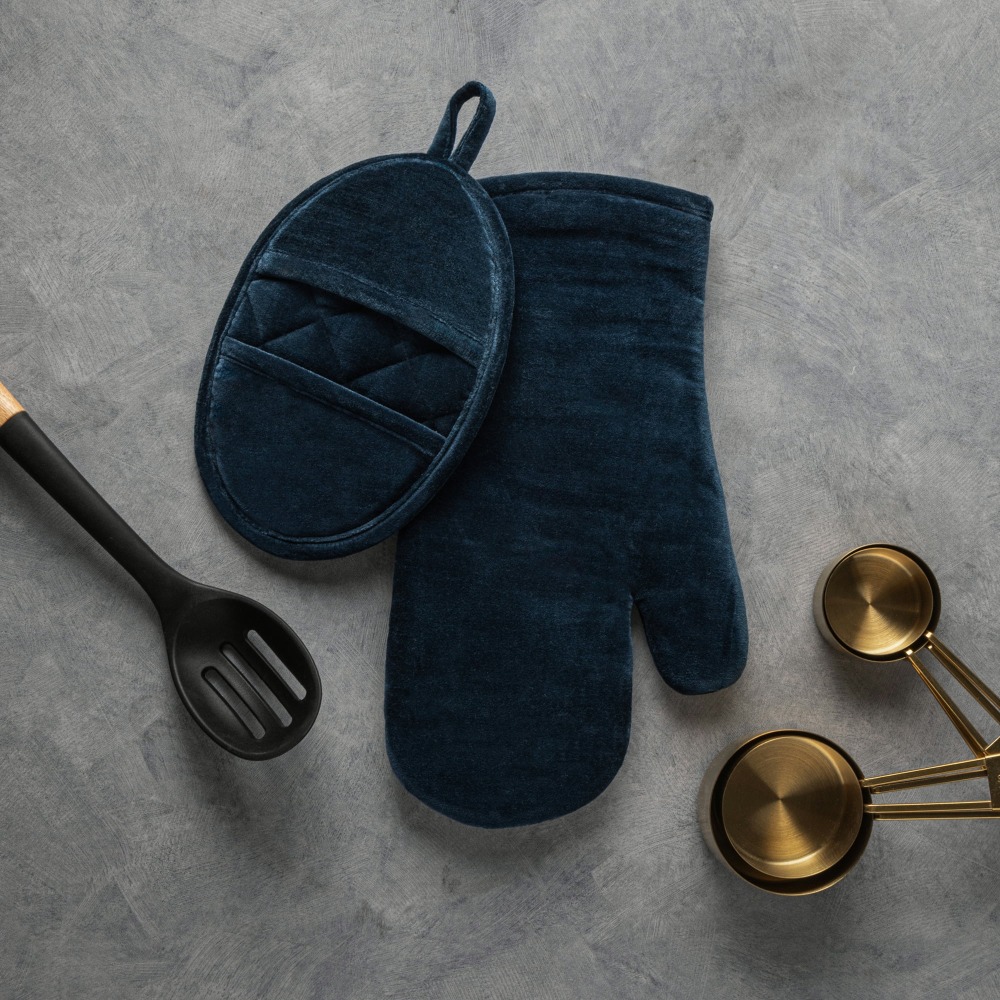 Velvet Blue 2-Piece Kitchen Ov - Kitchen Up ulasan dan harga