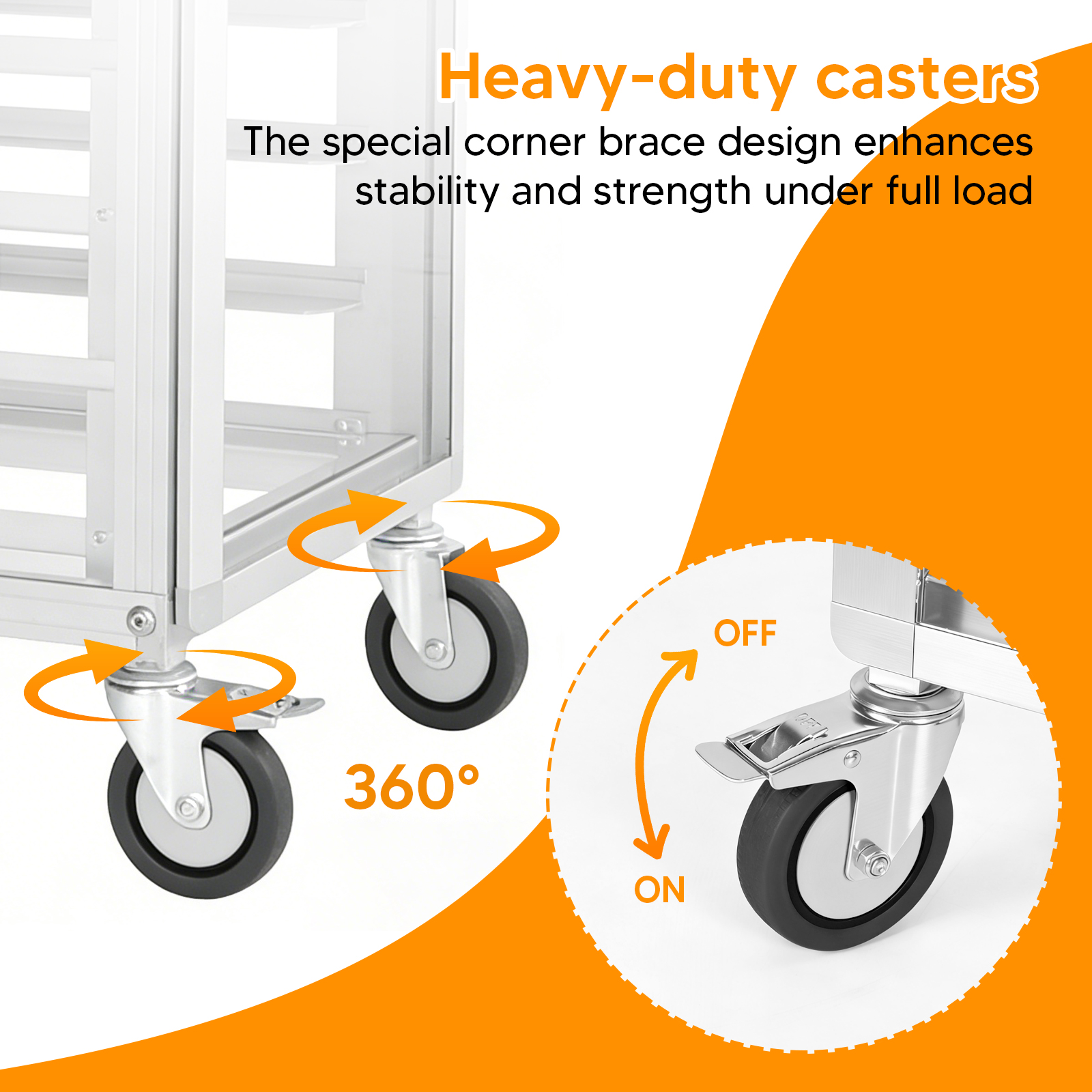 18 Tiers Baking Tray Rack with - Kitchen Baking Cart ulasan dan harga