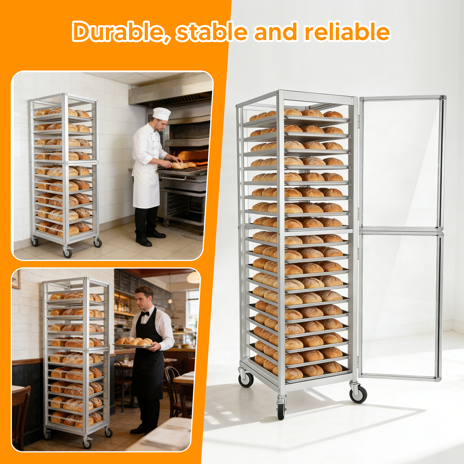 18 Tiers Baking Tray Rack with - Kitchen Baking Cart ulasan dan harga