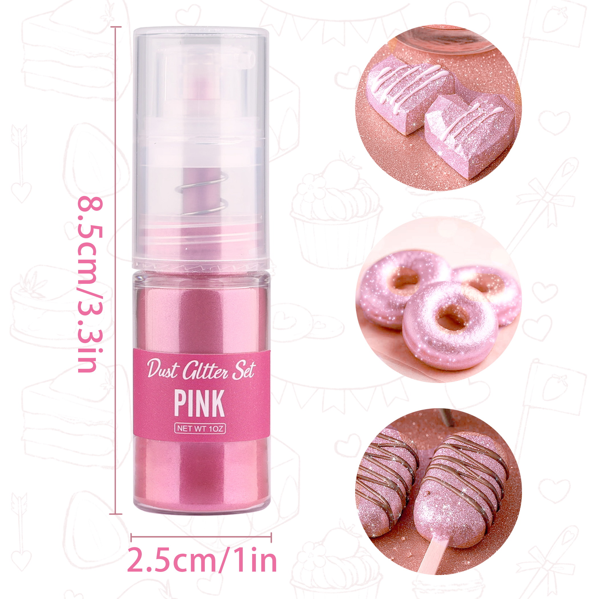 Glitter cake decoration golden - Kitchen Tools For Baking ulasan dan harga