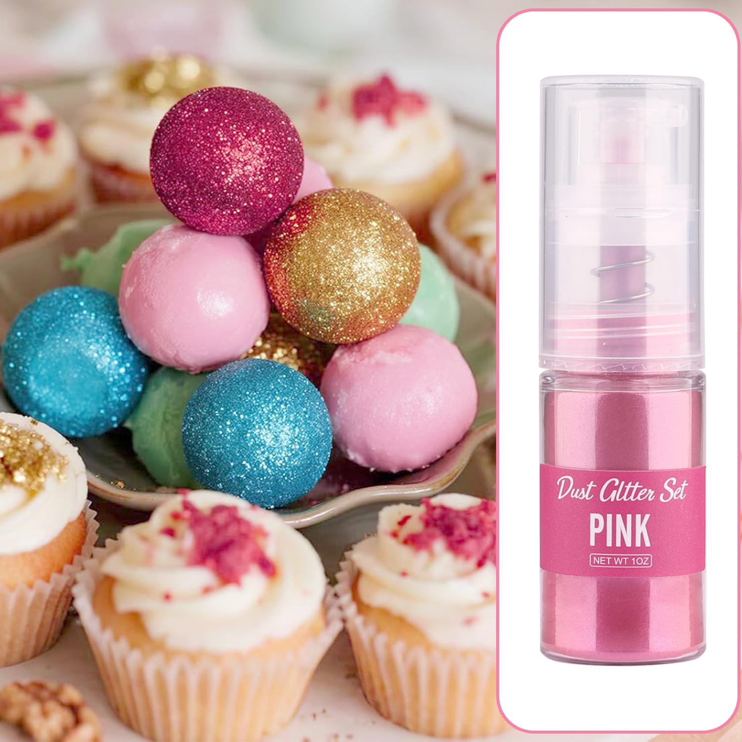Glitter cake decoration golden - Kitchen Tools For Baking ulasan dan harga