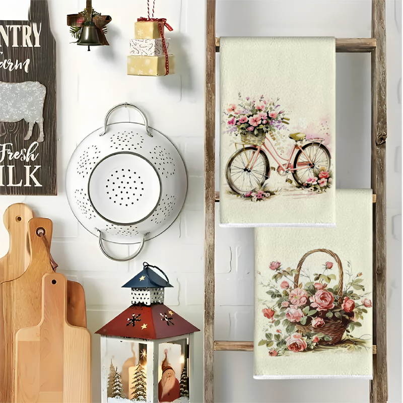 2Pcs, Flower Cart + Rose Baske - Kitchen Baking Cart ulasan dan harga