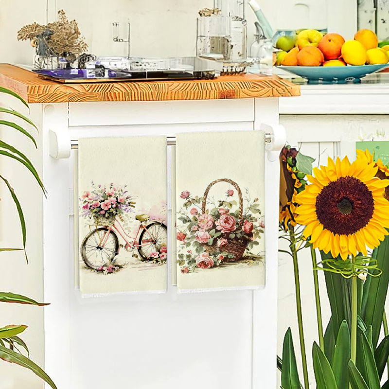 2Pcs, Flower Cart + Rose Baske - Kitchen Baking Cart ulasan dan harga