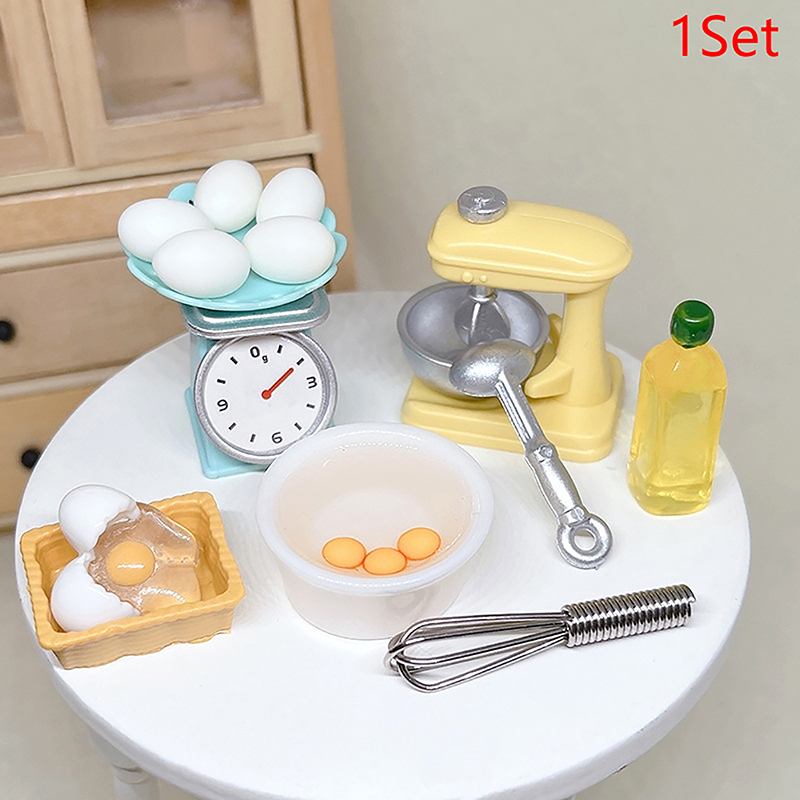 1Set 1:12 Dollhouse Miniature  - Kitchen Tools For Baking ulasan dan harga