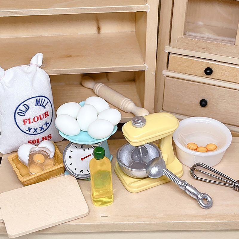 1Set 1:12 Dollhouse Miniature  - Kitchen Tools For Baking ulasan dan harga