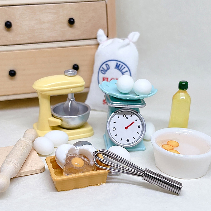 1Set 1:12 Dollhouse Miniature  - Kitchen Tools For Baking ulasan dan harga
