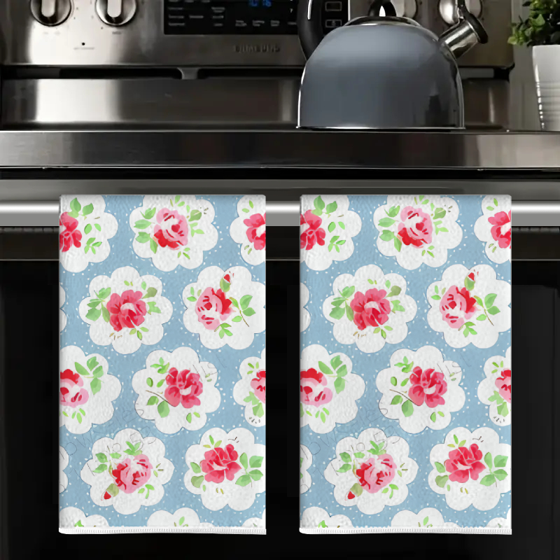 2Pcs, Blue Background with Pin - Kitchen And Baking Life ulasan dan harga