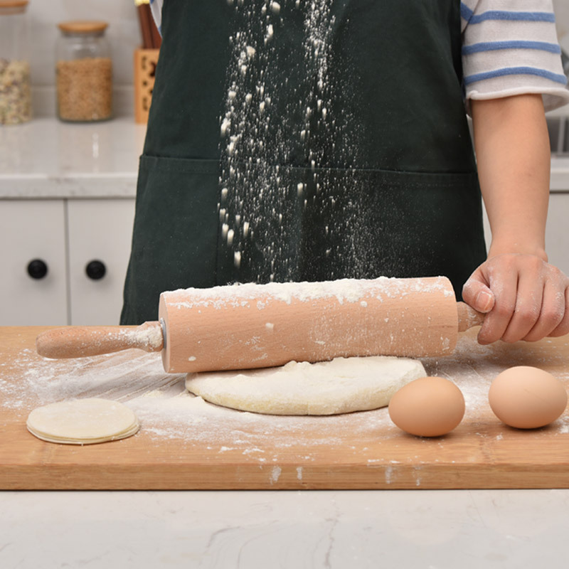 1Pcs Wooden Rolling Pin Househ - Kitchen Roll Baking ulasan dan harga