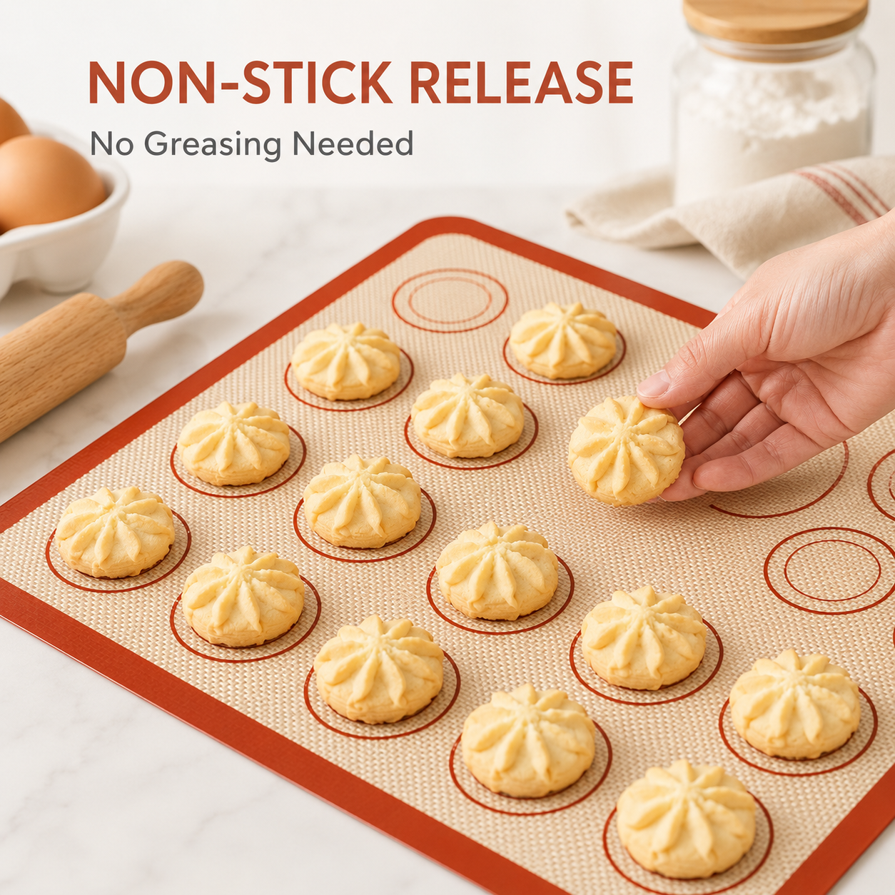 42x30cm Silicone Baking Mat No - Kitchen Roll Baking ulasan dan harga
