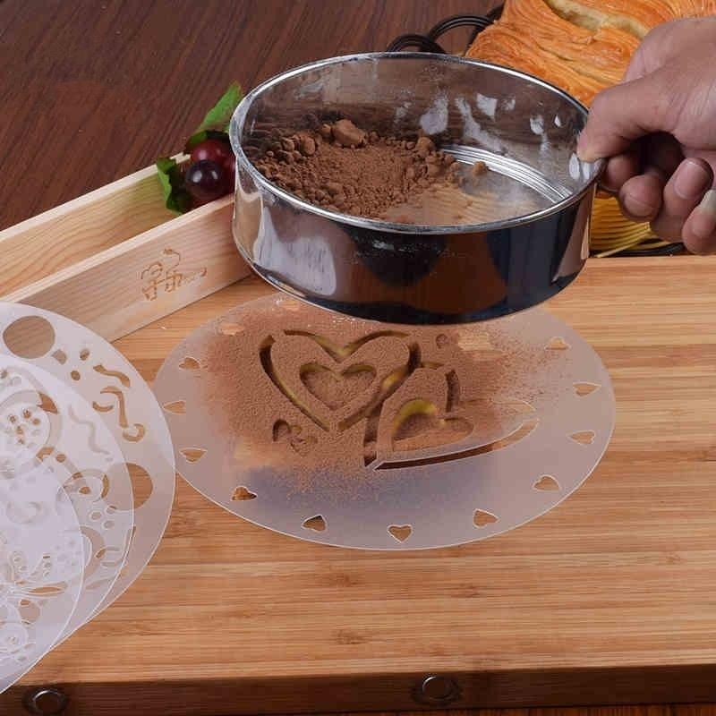 4Pieces/lot Cake Stencils Latt - Kitchen Accessories For Baking ulasan dan harga