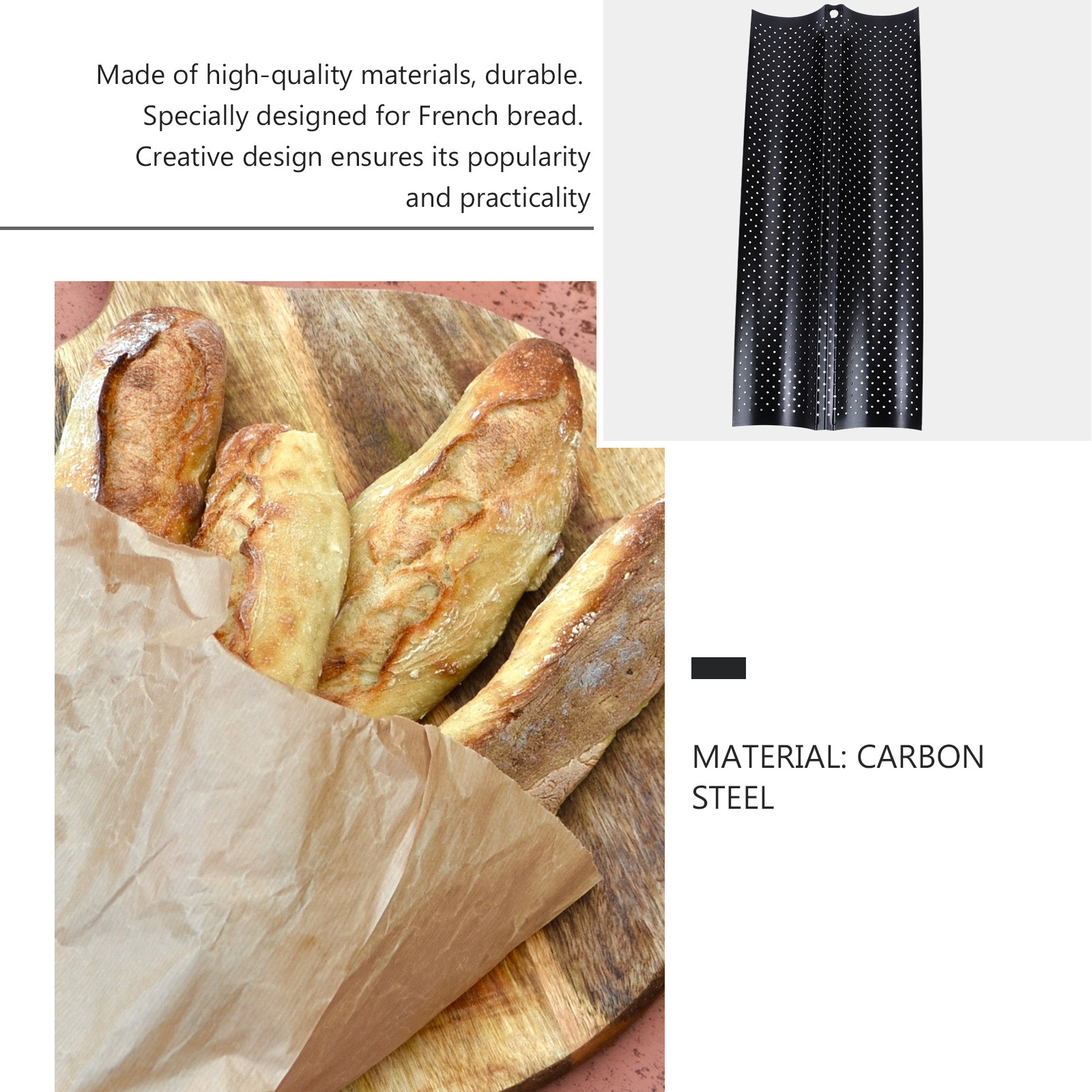 Wave Bread Stick Baking Tray S - Kitchen Bakery ulasan dan harga