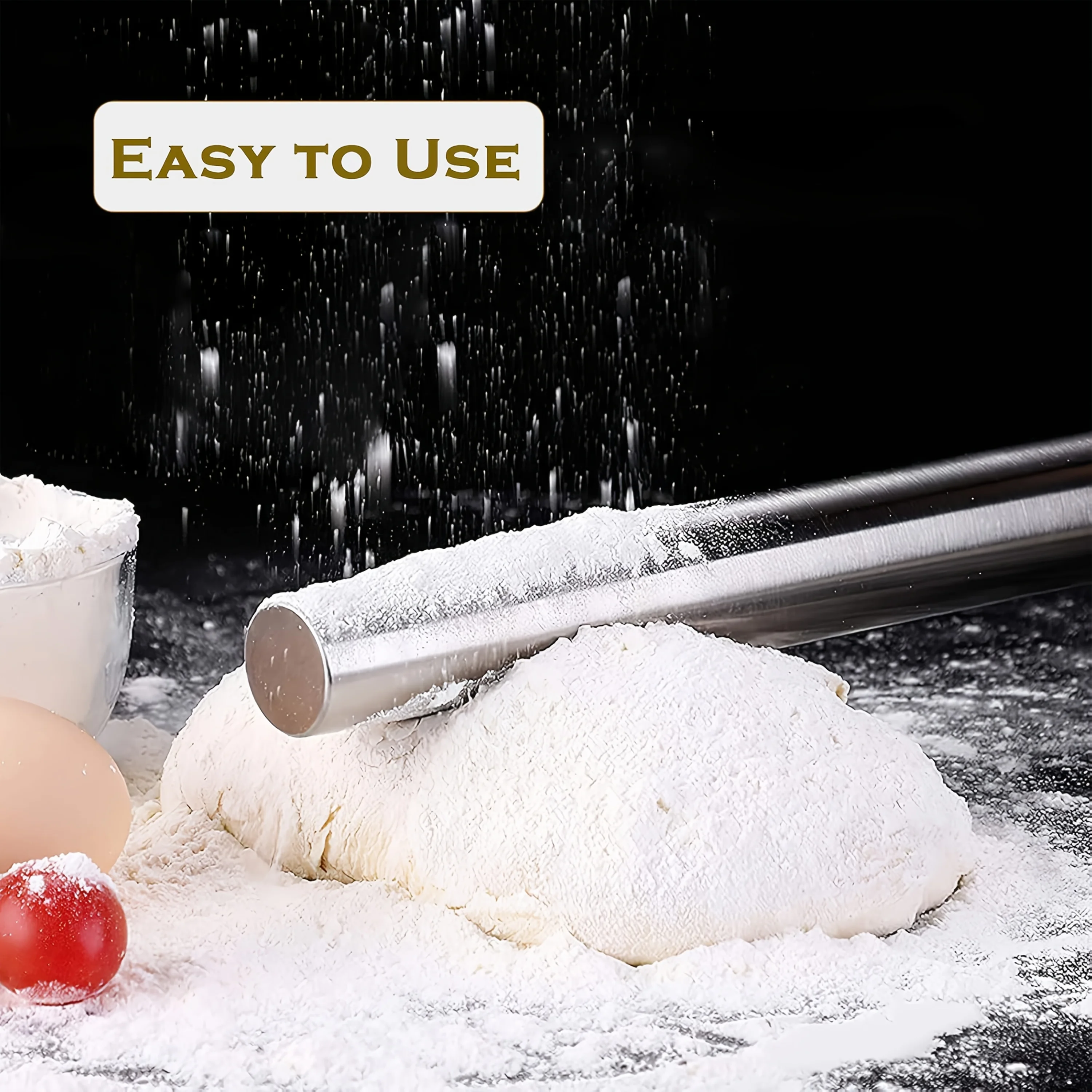 1PC Kitchen Rolling Pin Stainl - Kitchen Roll Baking ulasan dan harga