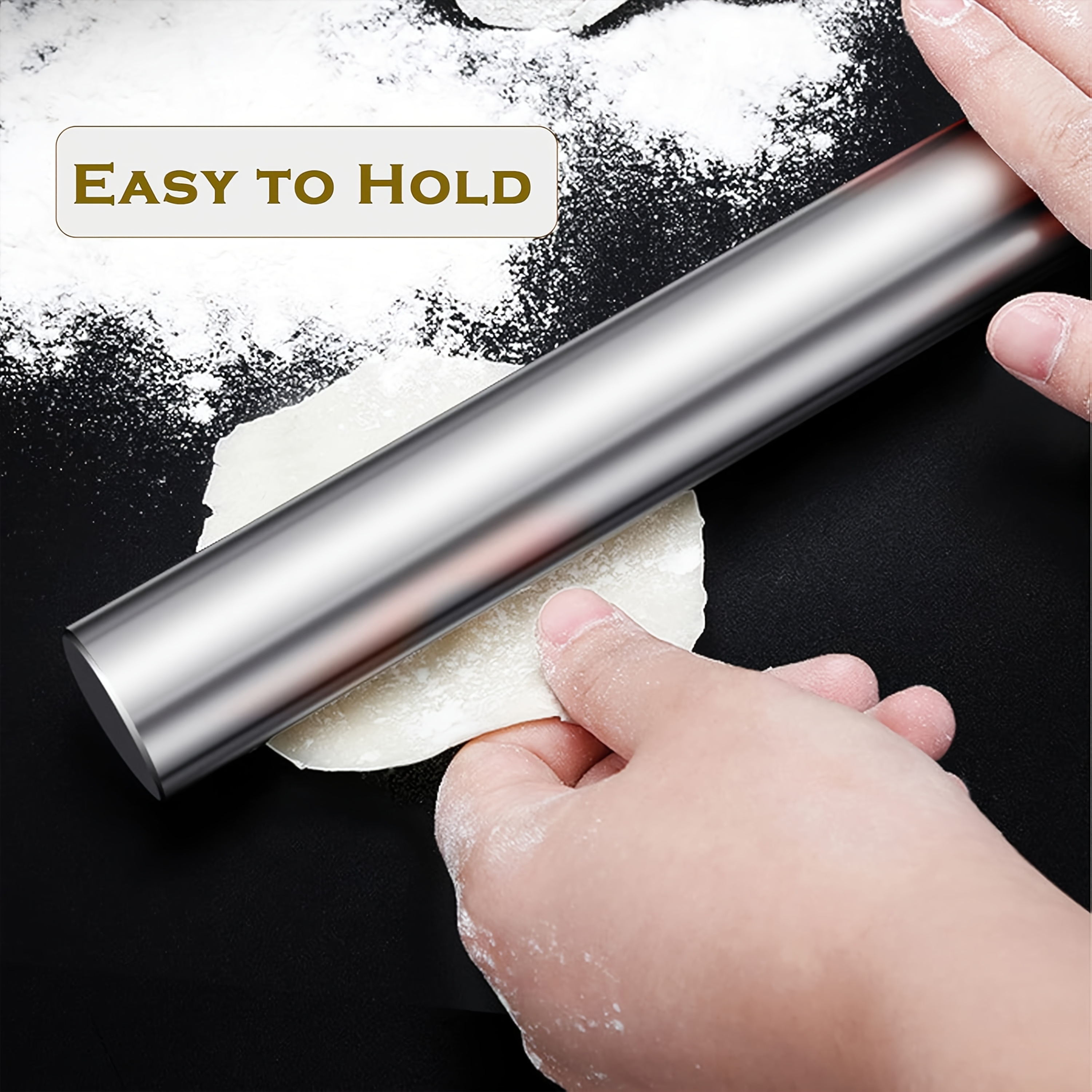 1PC Kitchen Rolling Pin Stainl - Kitchen Roll Baking ulasan dan harga