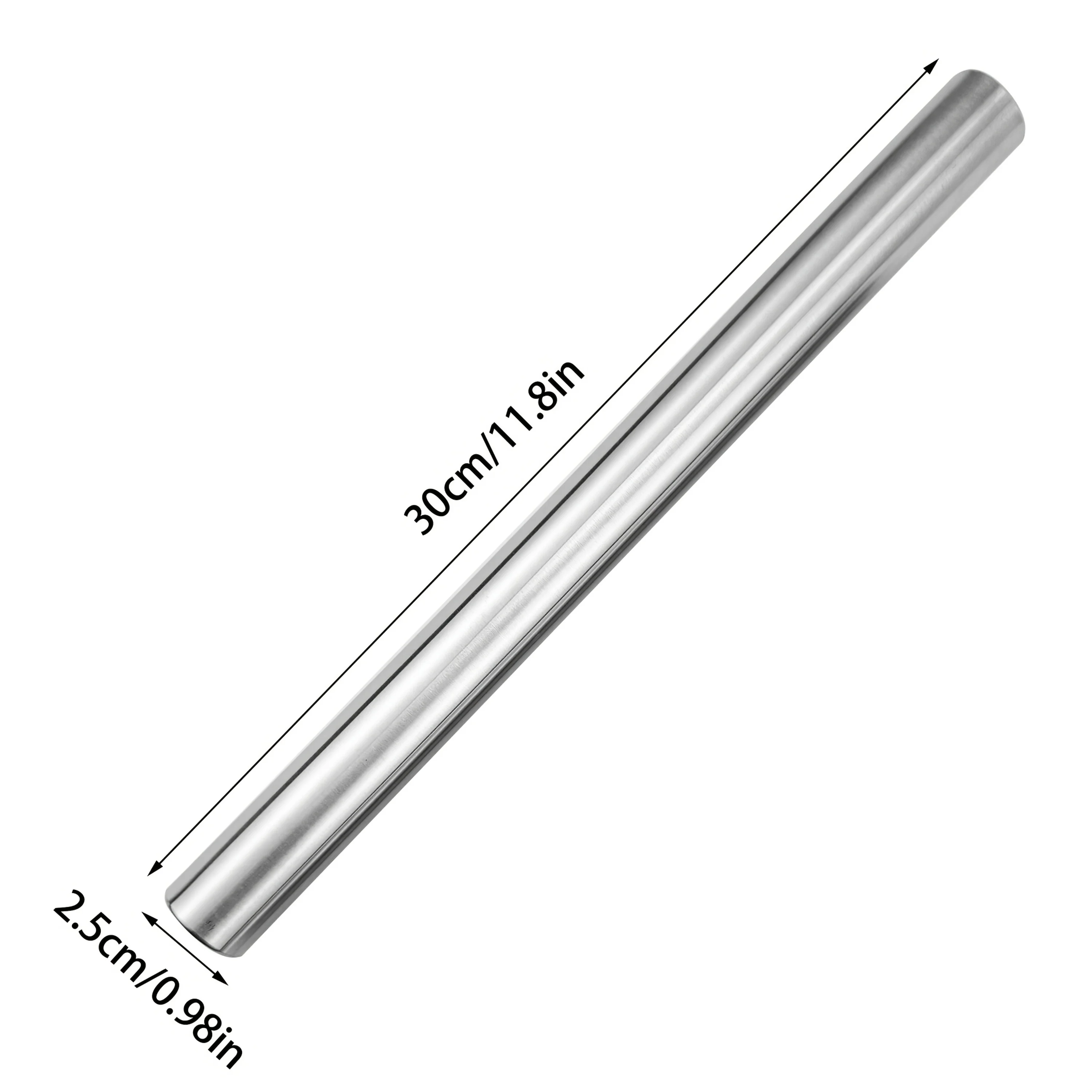 1PC Kitchen Rolling Pin Stainl - Kitchen Roll Baking ulasan dan harga