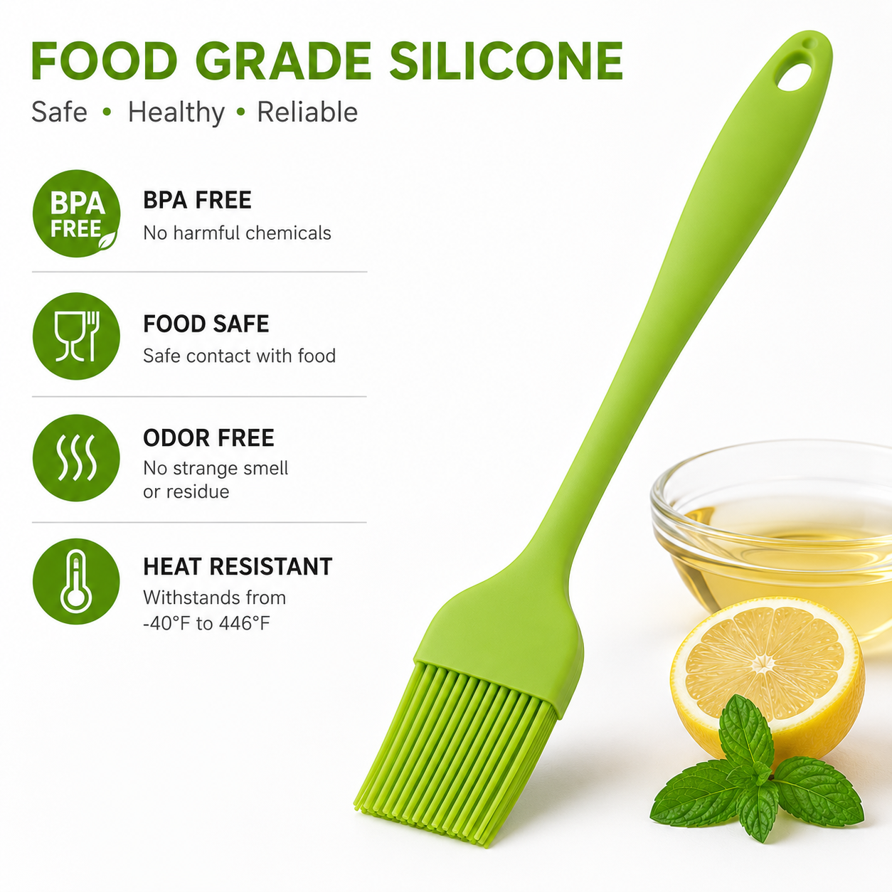 Heat Resistant Food Grade Sili - Pastry Brush Silicone ulasan dan harga